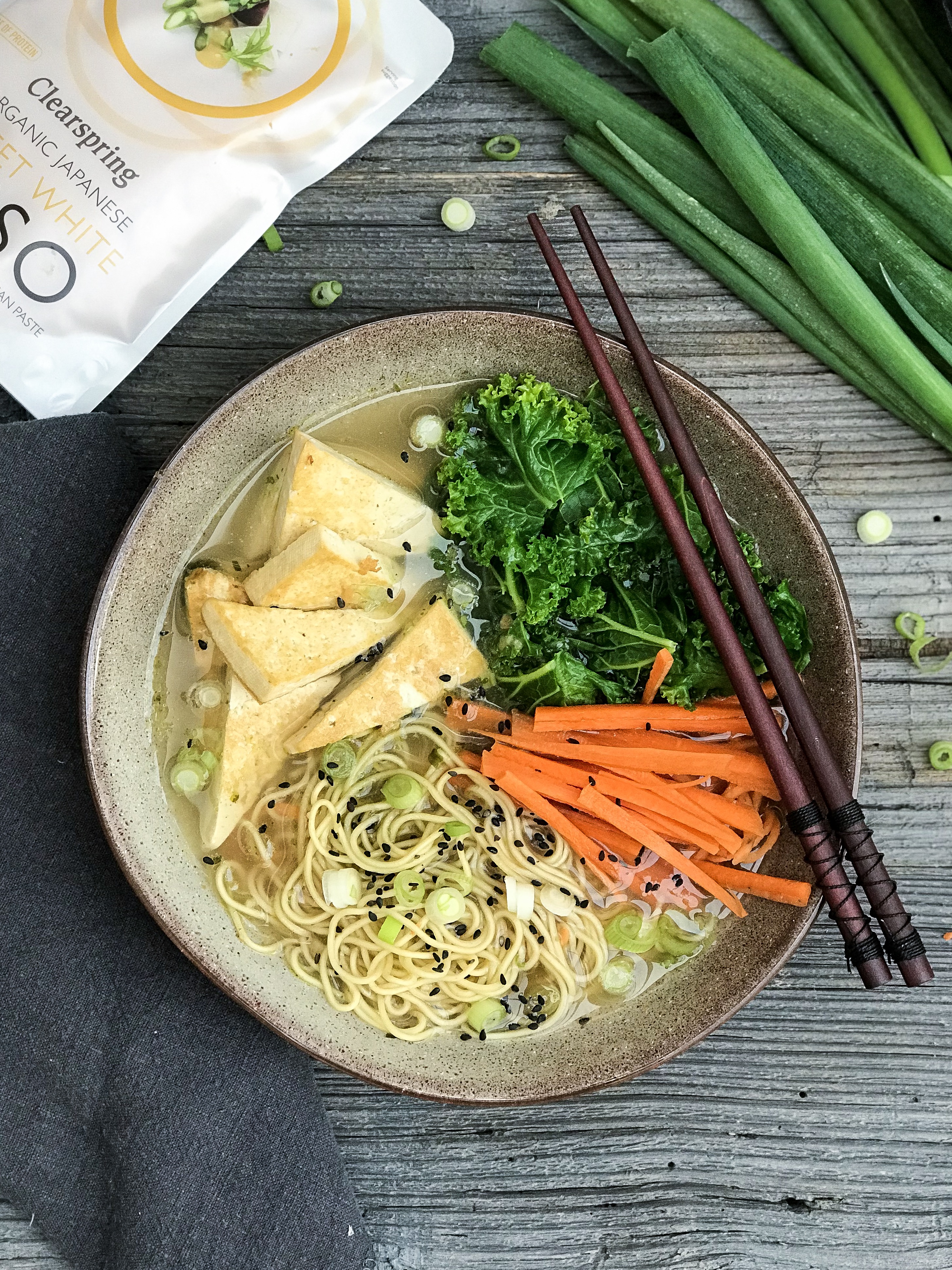 Soupe miso au tofu 